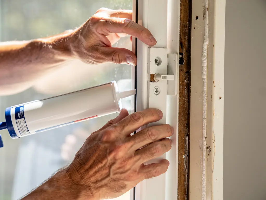 Pose d'une fenêtre PVC neuve sur un dormant conservé